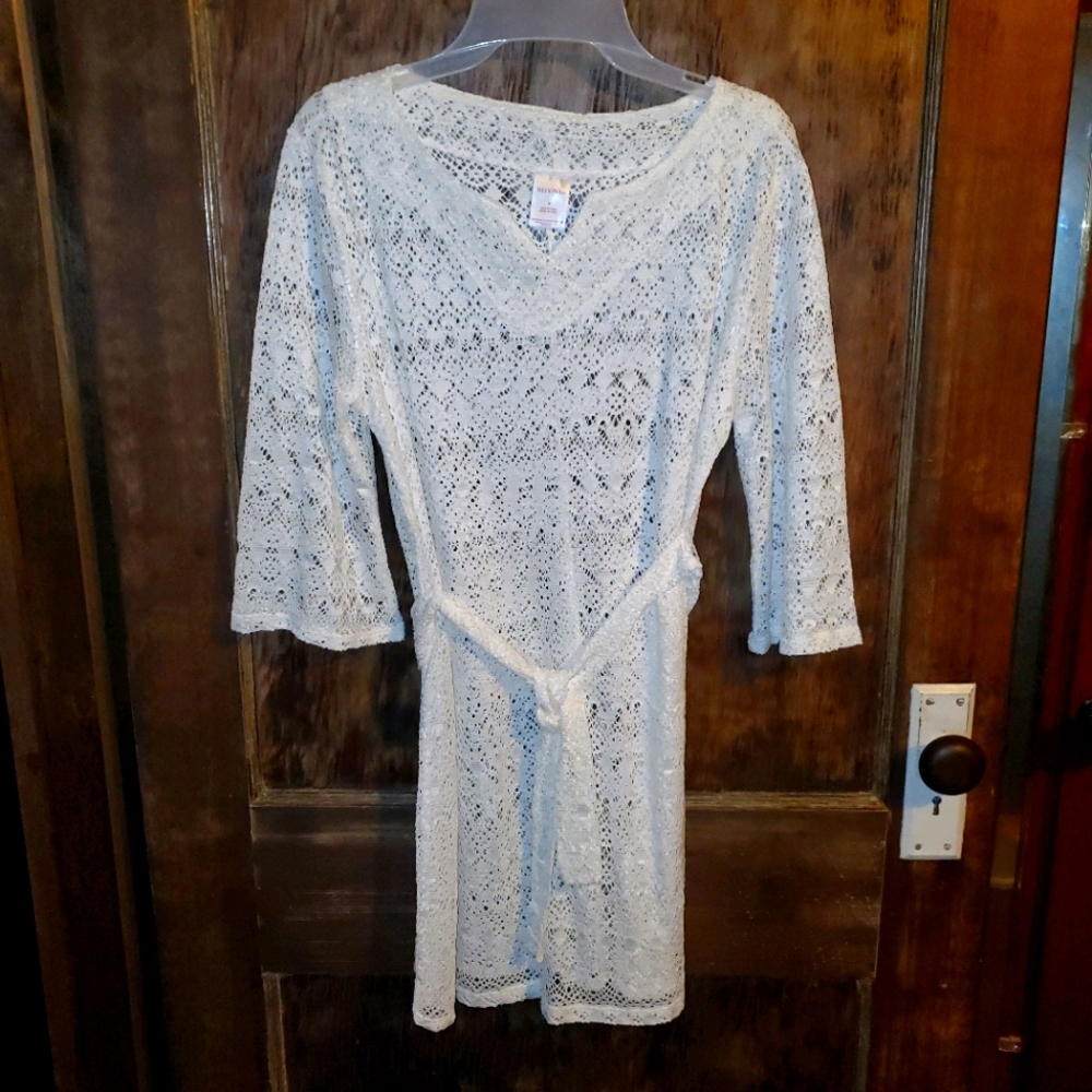 Merona swim coverup white Medium